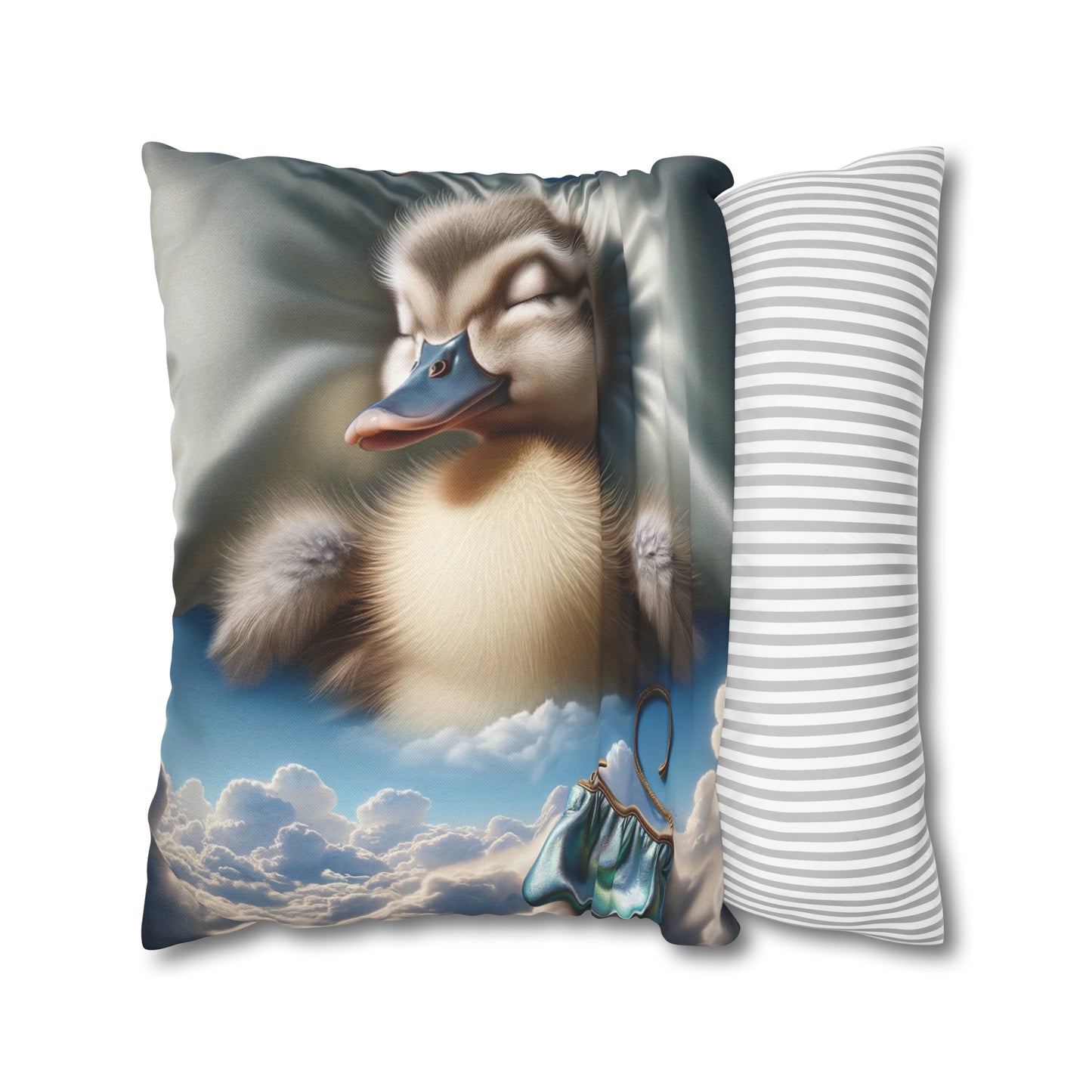 Spun Polyester Square Pillow Case by Duck Society®