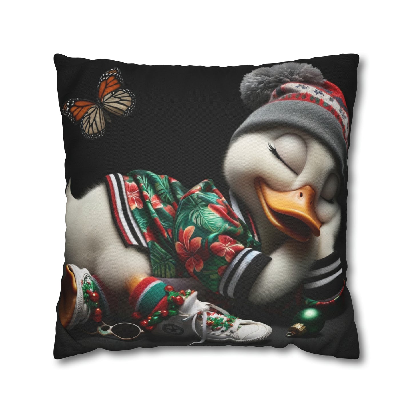 Spun Polyester Square Pillow Case by Duck Society®