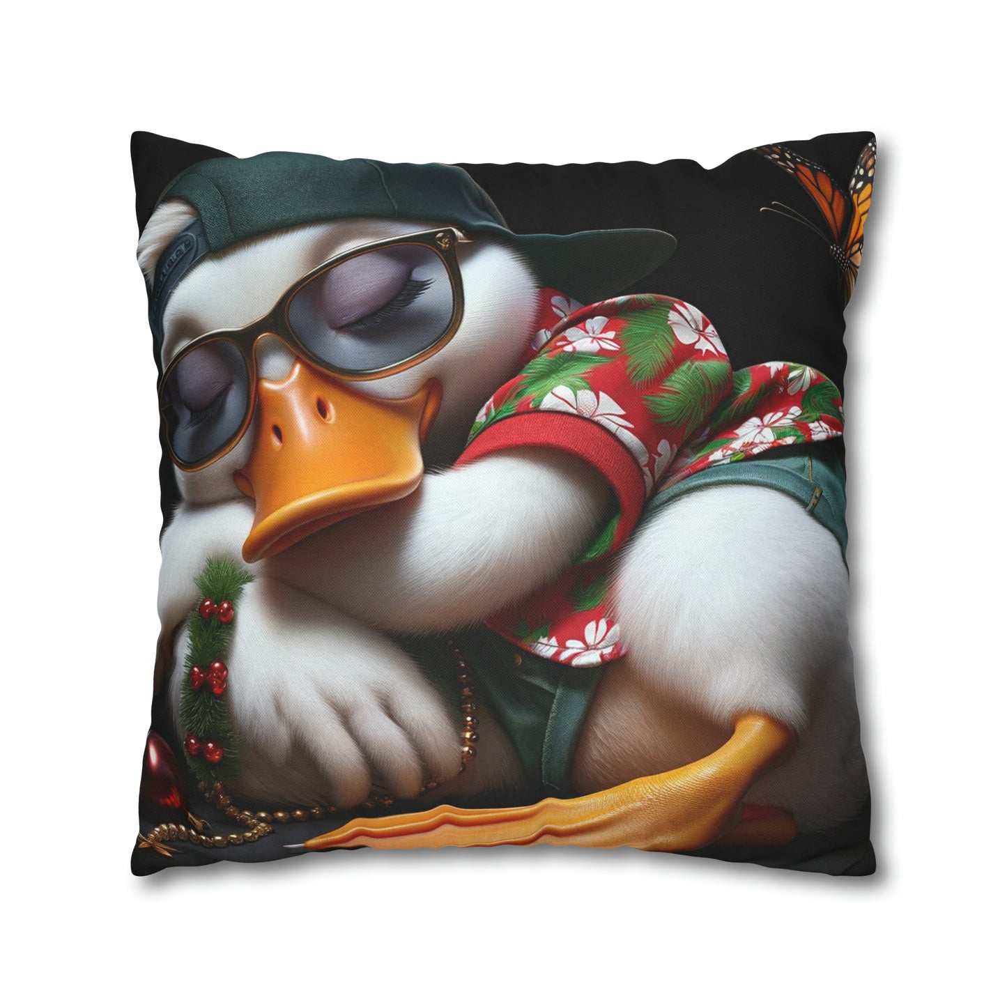 Spun Polyester Square Pillow Case by Duck Society®