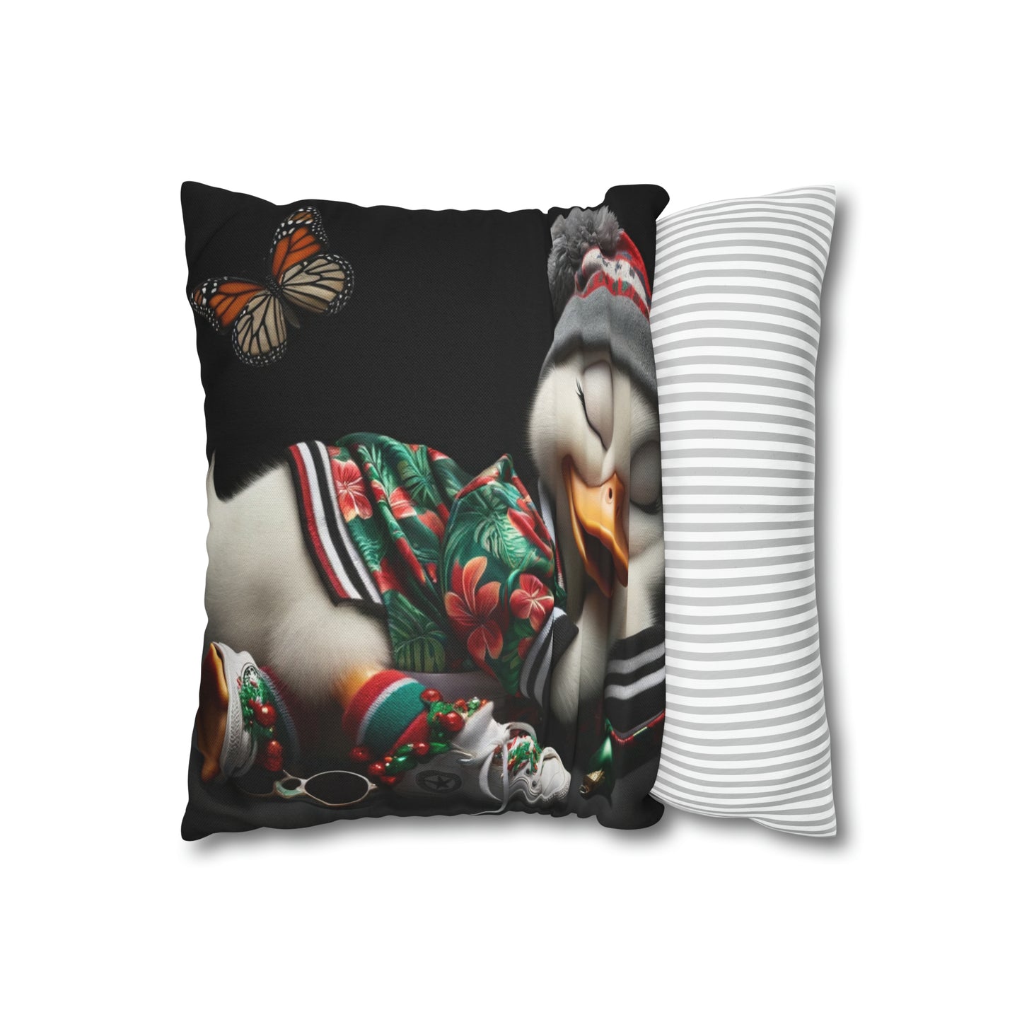 Spun Polyester Square Pillow Case by Duck Society®