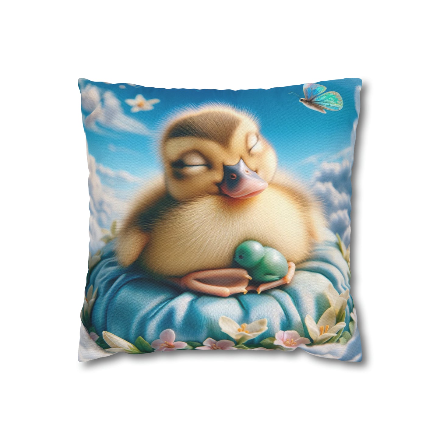 Spun Polyester Square Pillow Case by Duck Society®