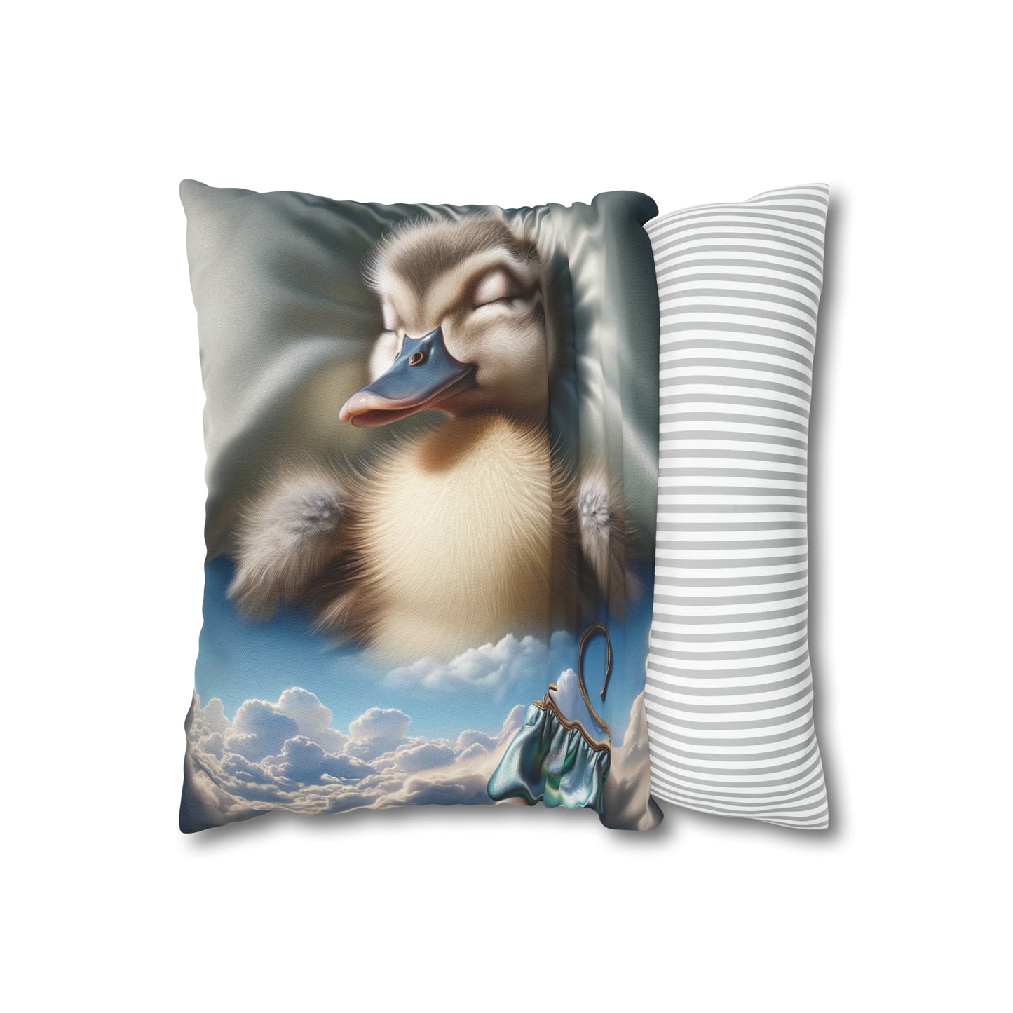 Spun Polyester Square Pillow Case by Duck Society®