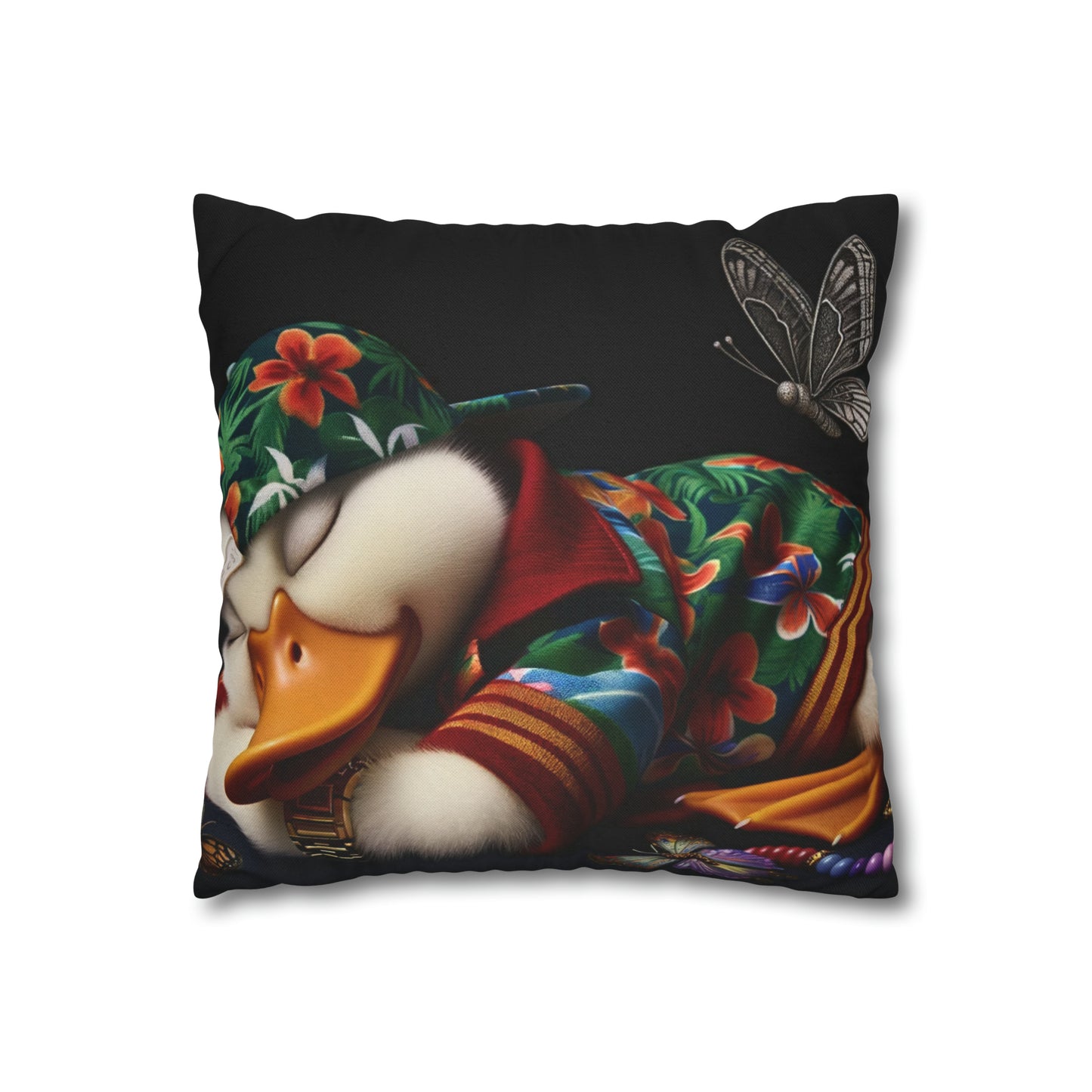 Spun Polyester Square Pillow Case by Duck Society®