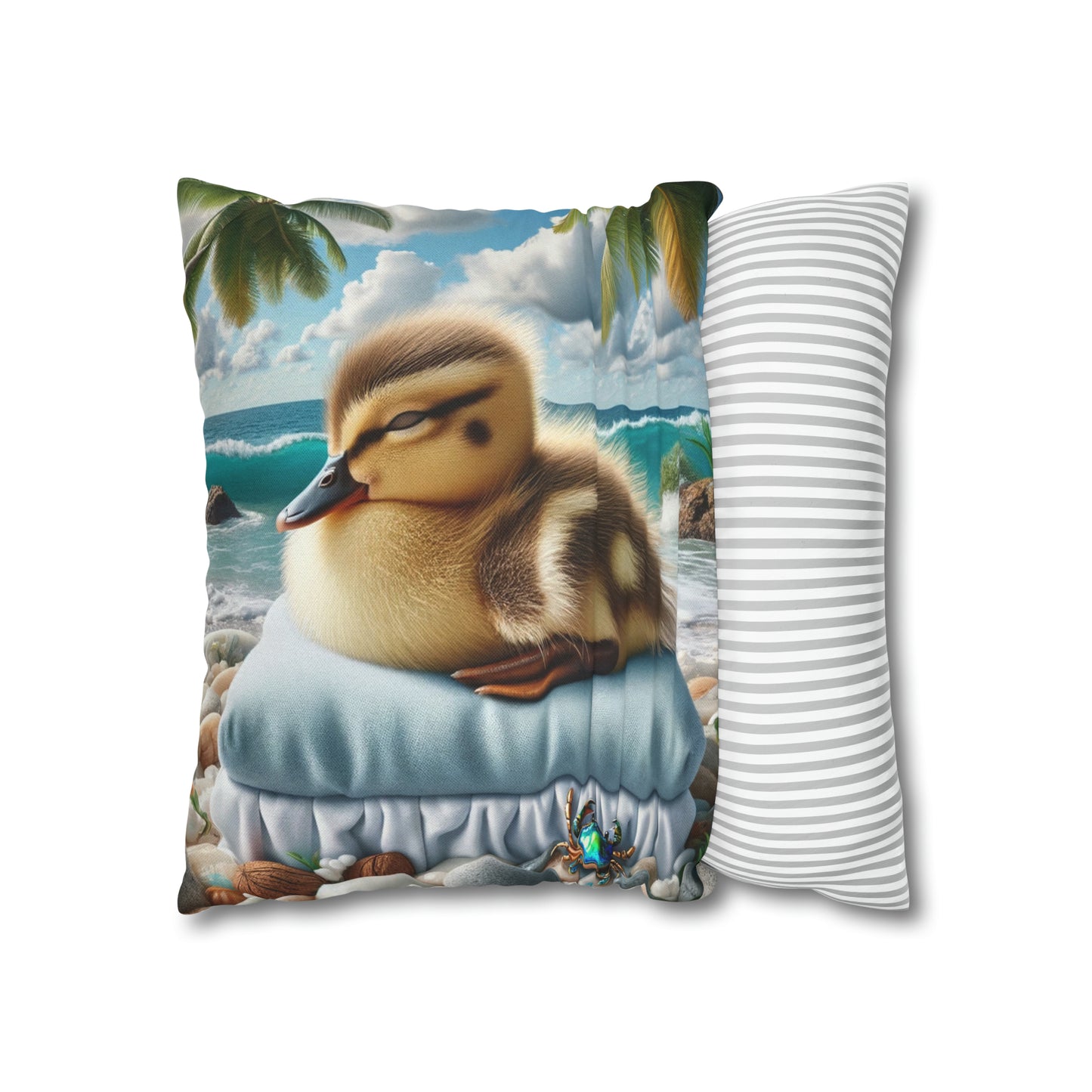 Spun Polyester Square Pillow Case by Duck Society®