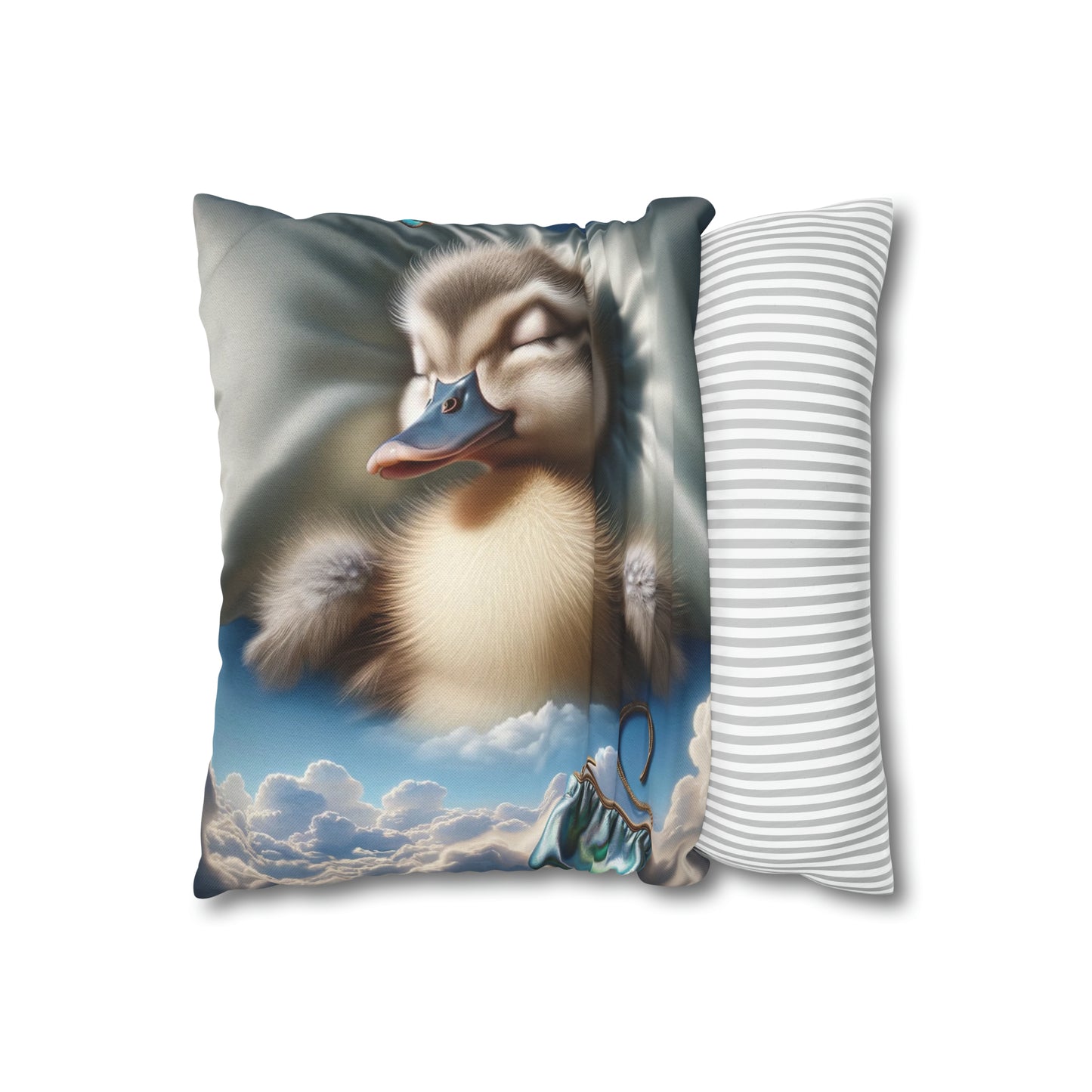 Spun Polyester Square Pillow Case by Duck Society®