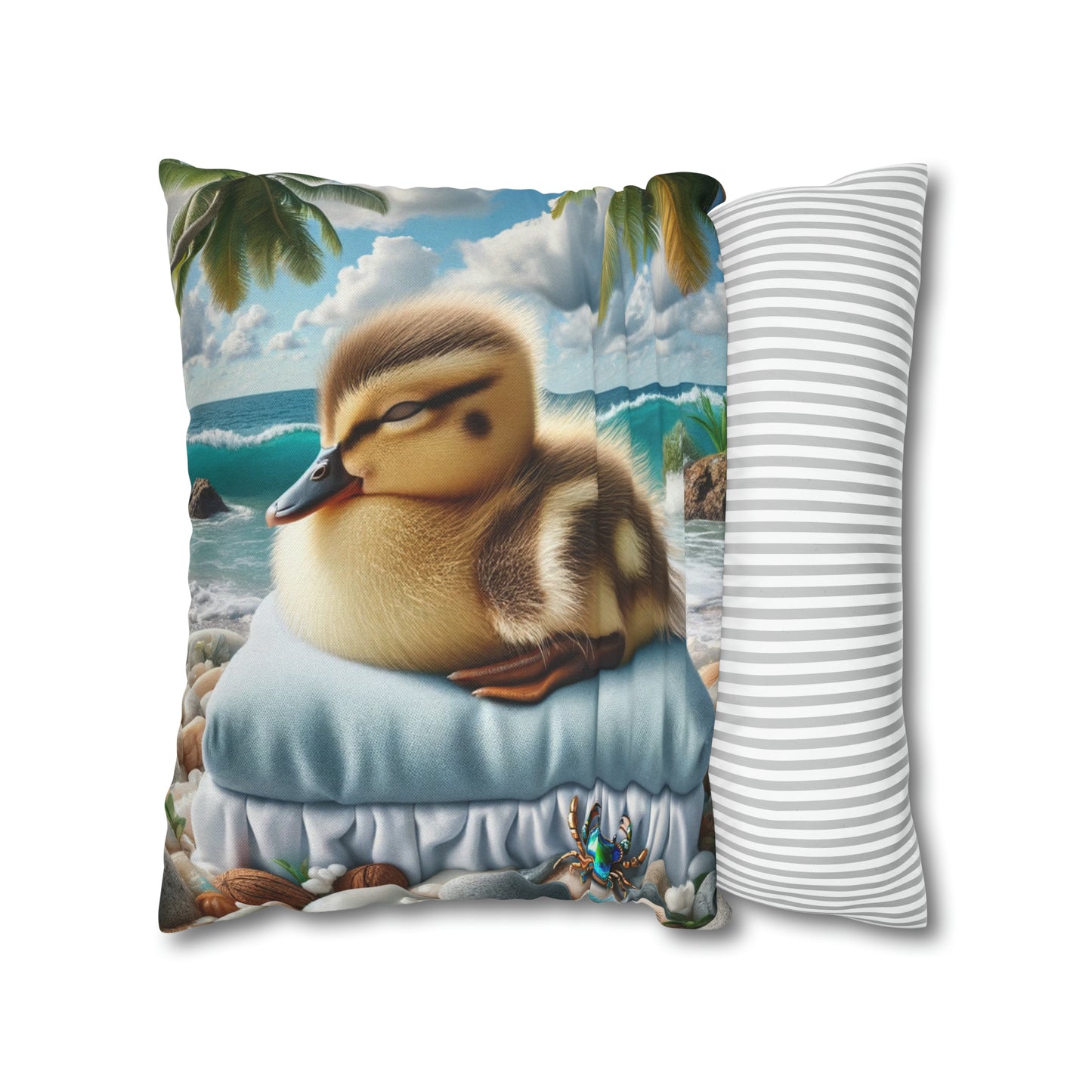 Spun Polyester Square Pillow Case by Duck Society®