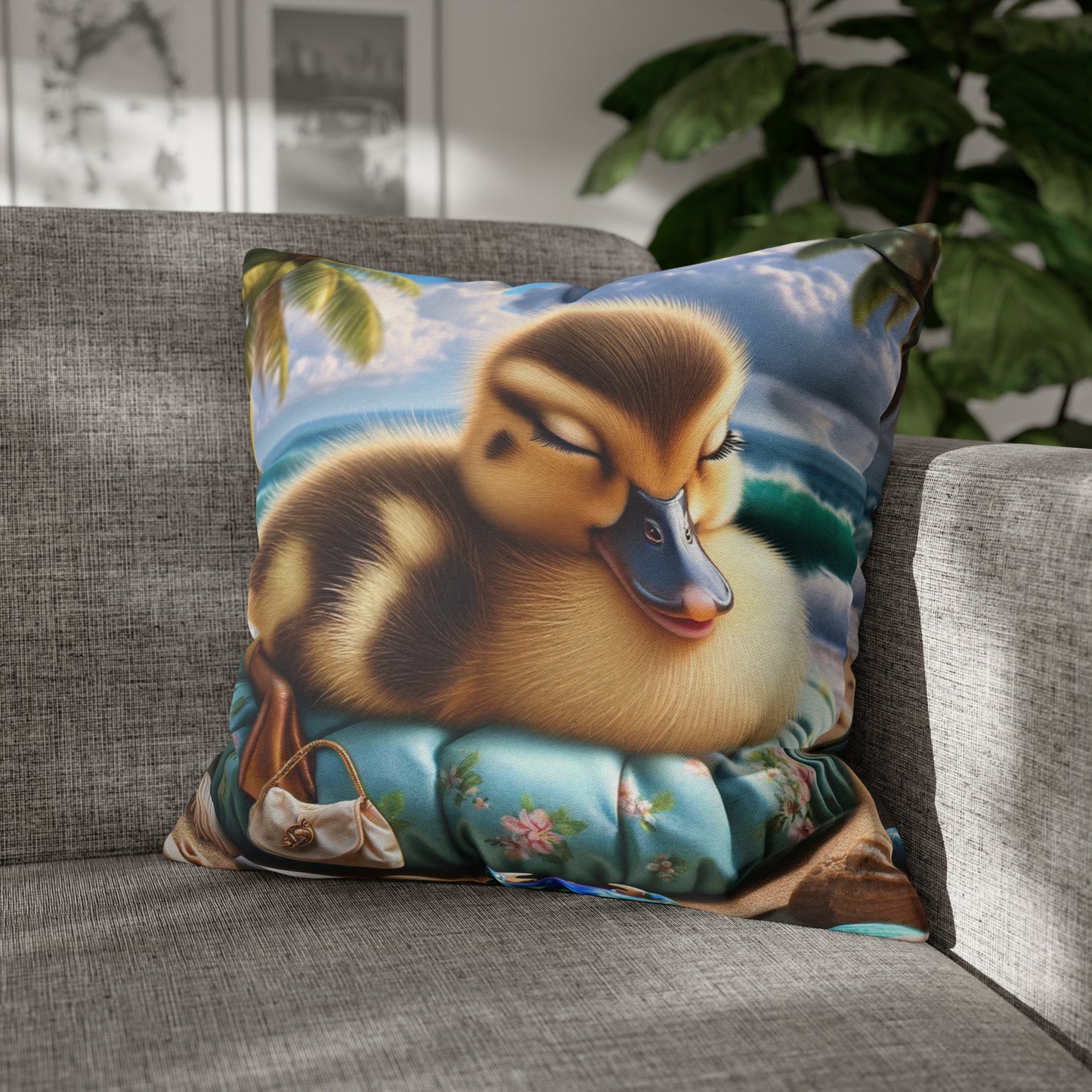 Duck Society® Square Pillow Case Spun Polyester