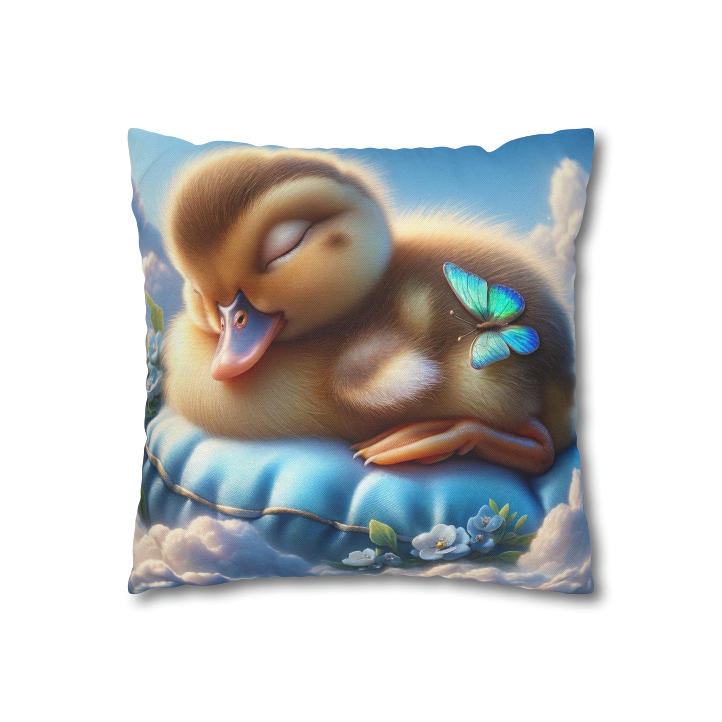 Spun Polyester Square Pillow Case by Duck Society®