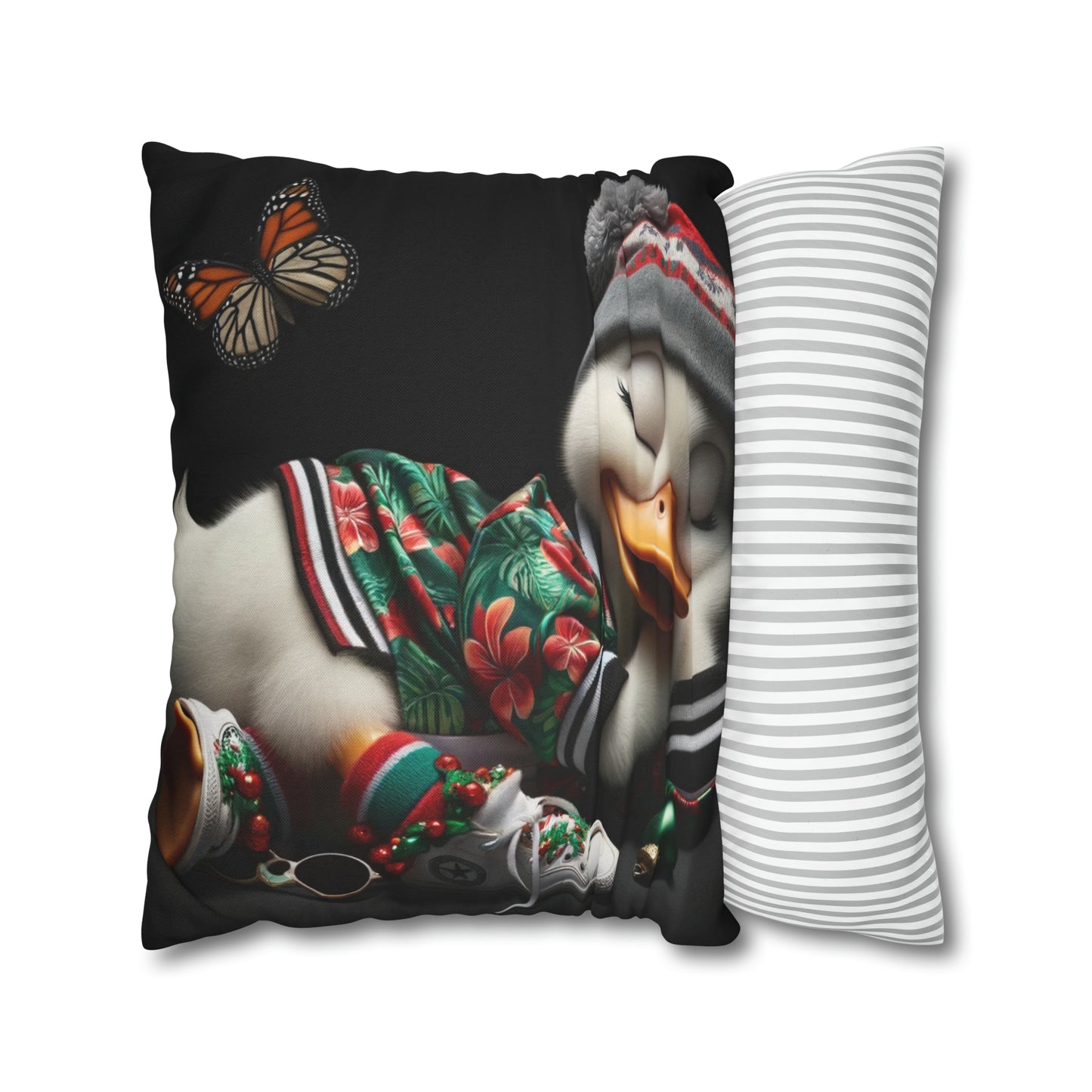 Spun Polyester Square Pillow Case by Duck Society®