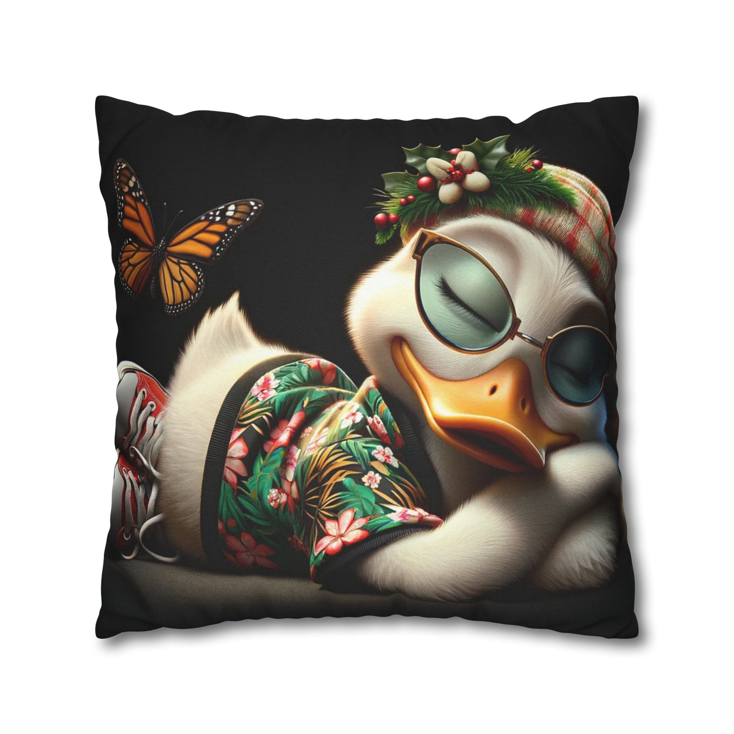 Spun Polyester Square Pillow Case by Duck Society®