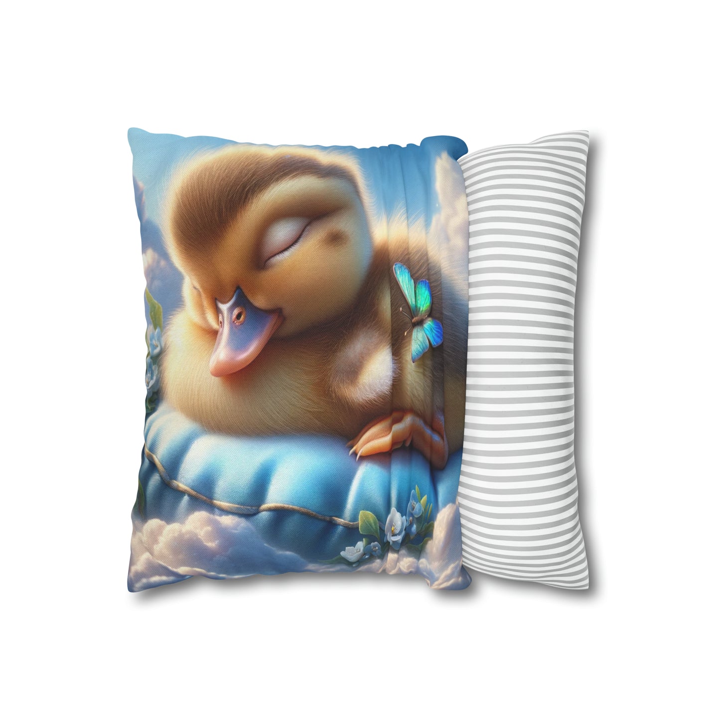 Spun Polyester Square Pillow Case by Duck Society®