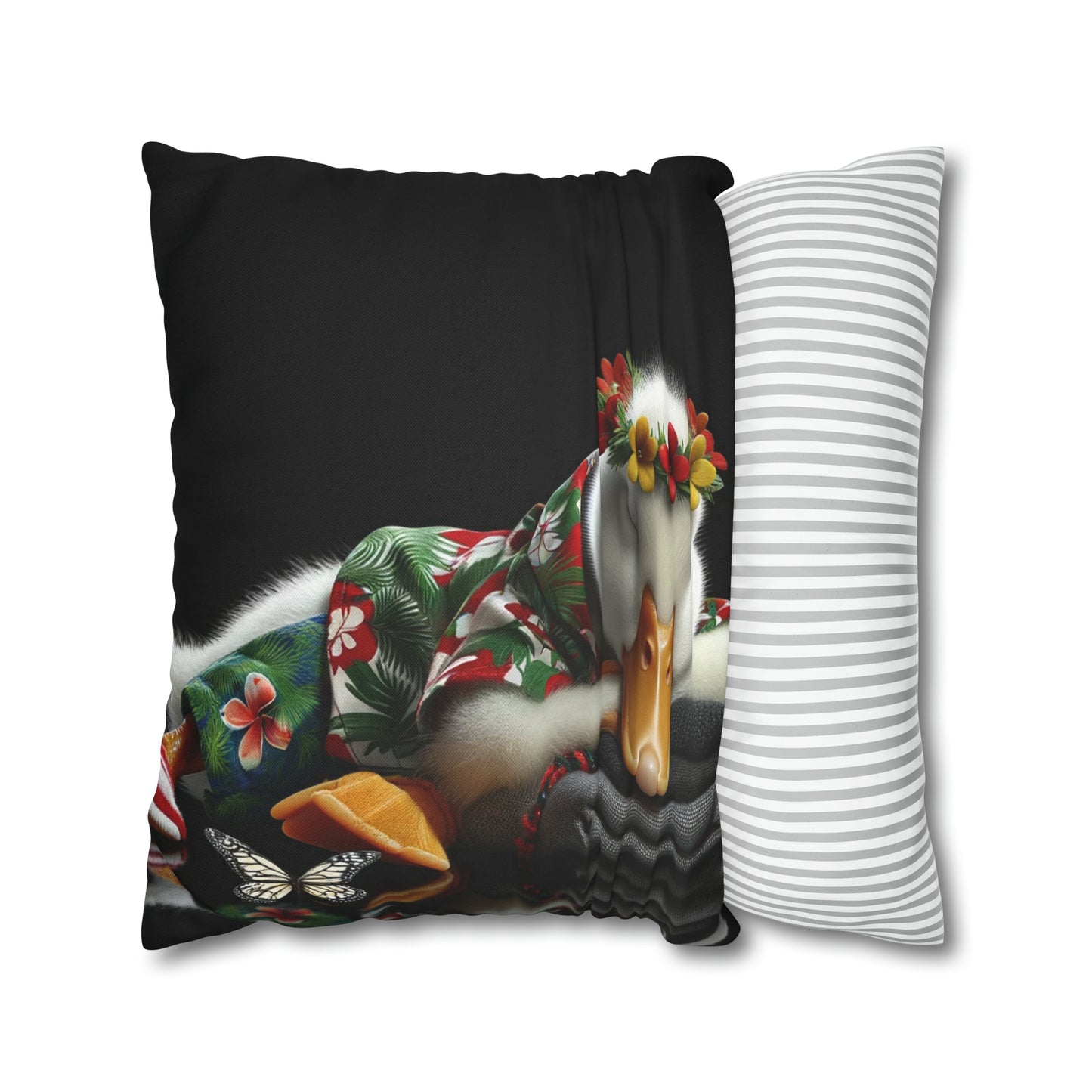 Spun Polyester Square Pillow Case by Duck Society®