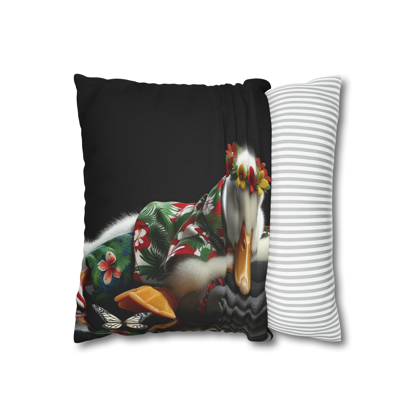 Spun Polyester Square Pillow Case by Duck Society®