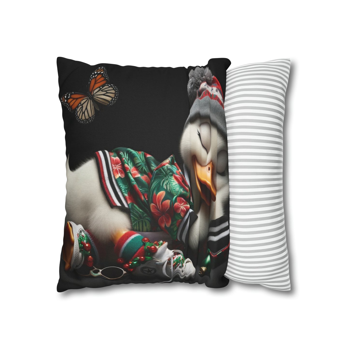 Spun Polyester Square Pillow Case by Duck Society®