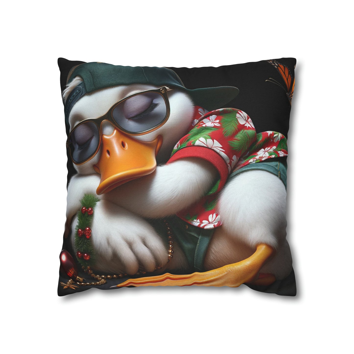 Spun Polyester Square Pillow Case by Duck Society®