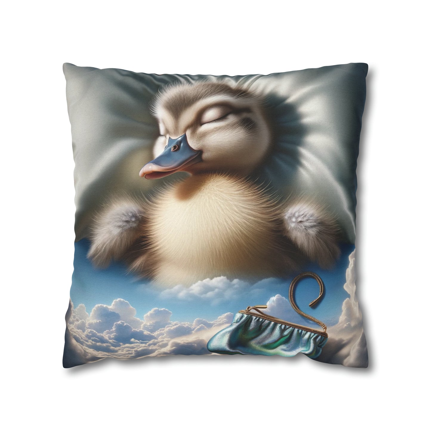 Spun Polyester Square Pillow Case by Duck Society®