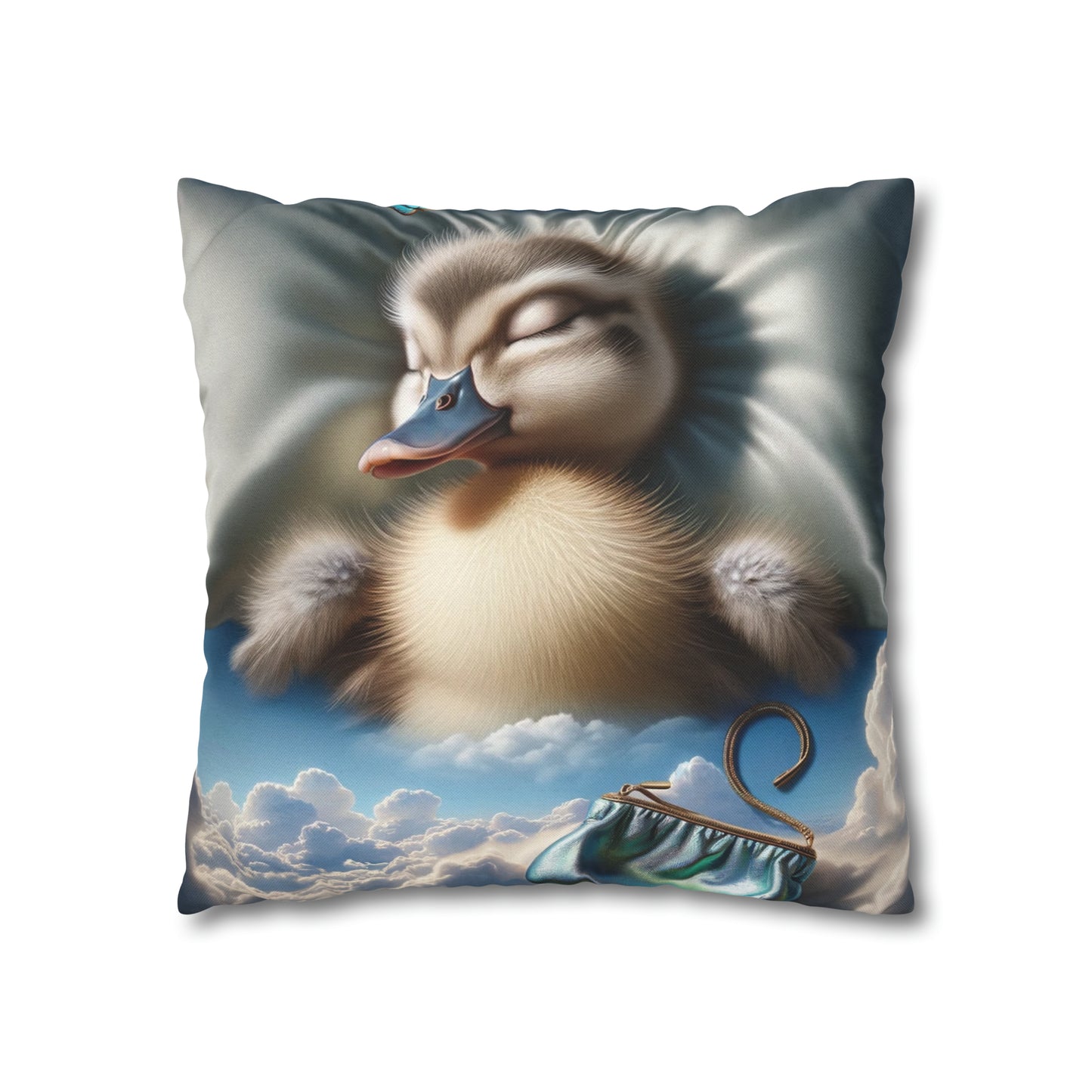 Spun Polyester Square Pillow Case by Duck Society®