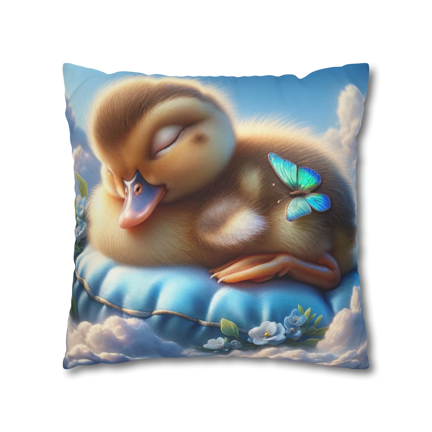 Spun Polyester Square Pillow Case by Duck Society®