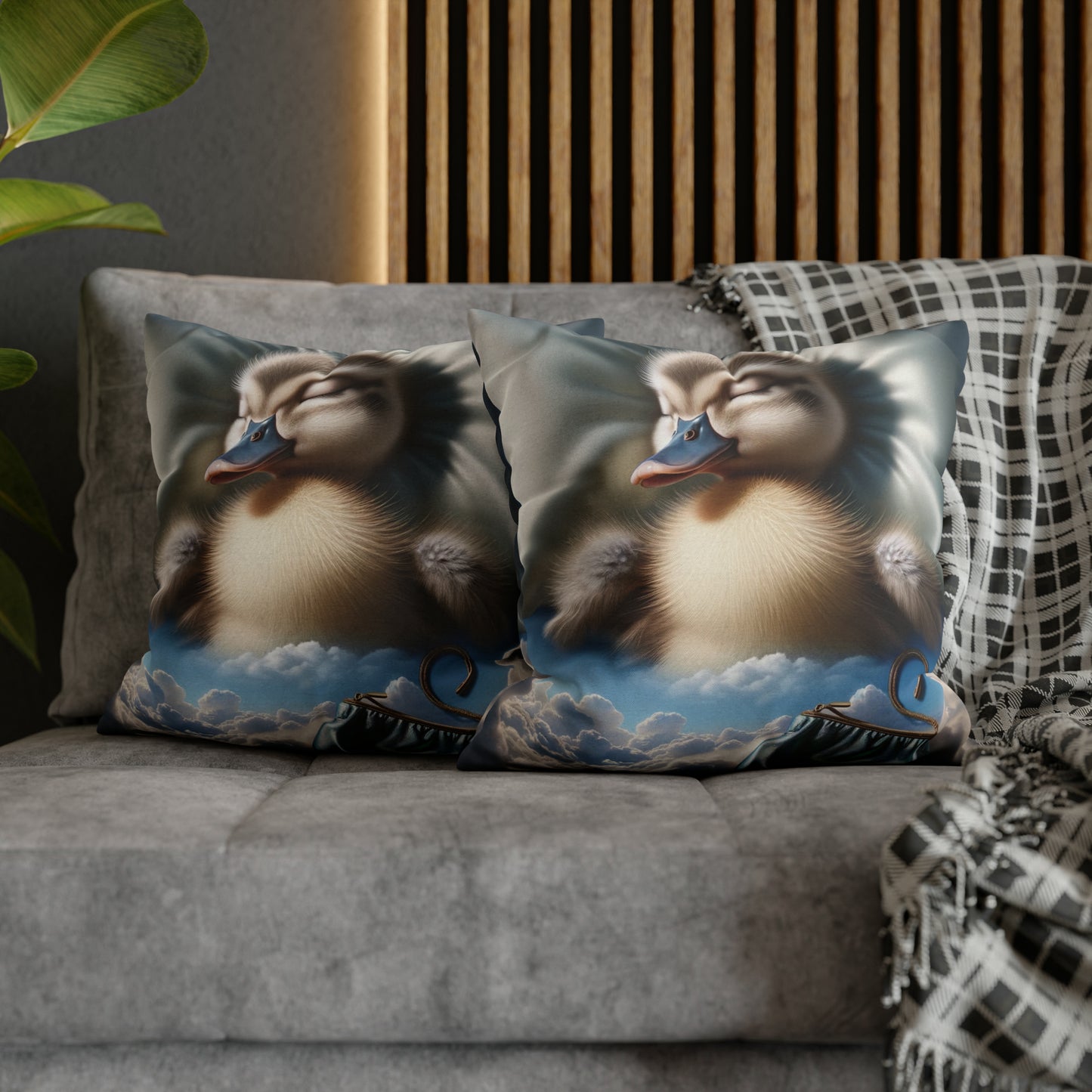 Spun Polyester Square Pillow Case by Duck Society®