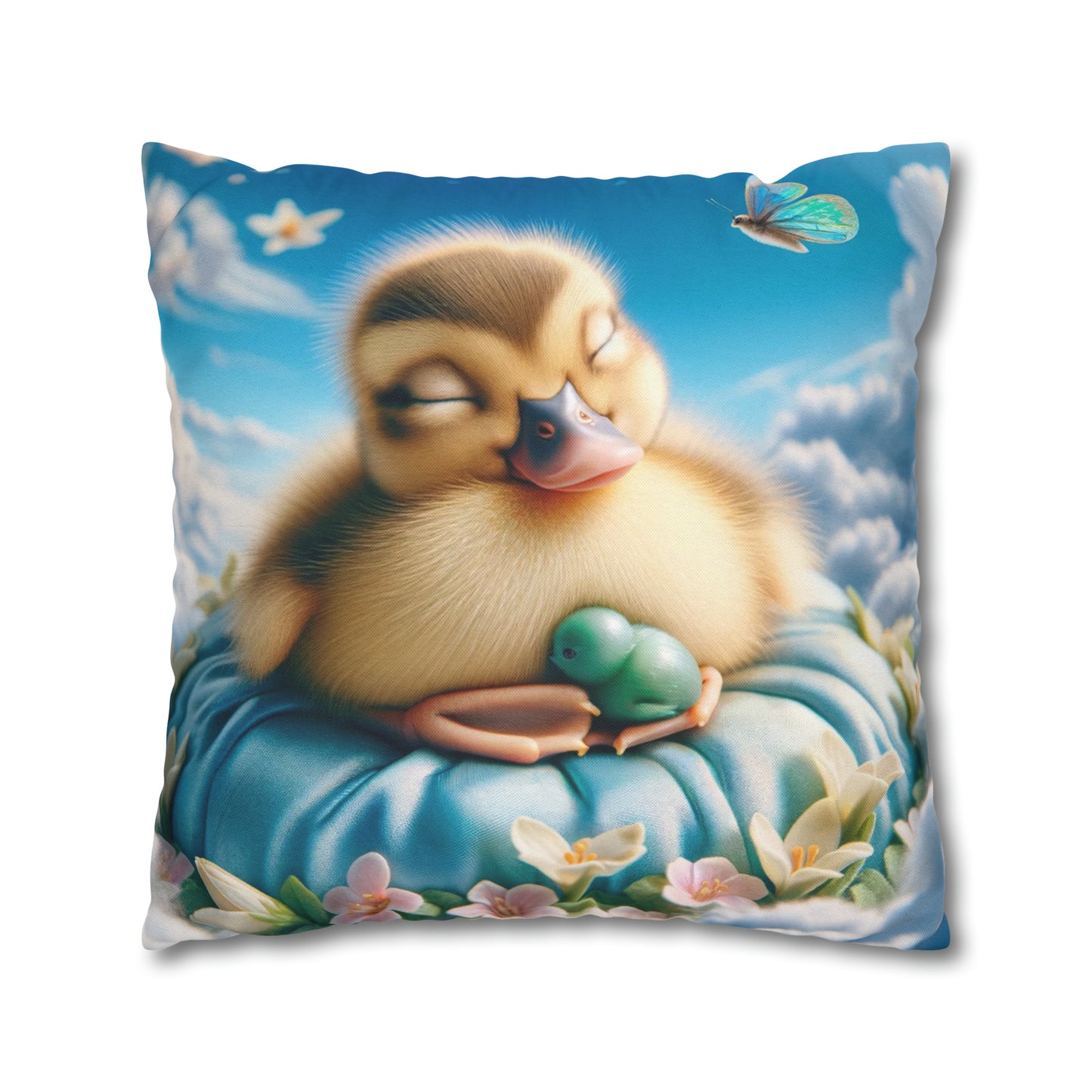 Spun Polyester Square Pillow Case by Duck Society®