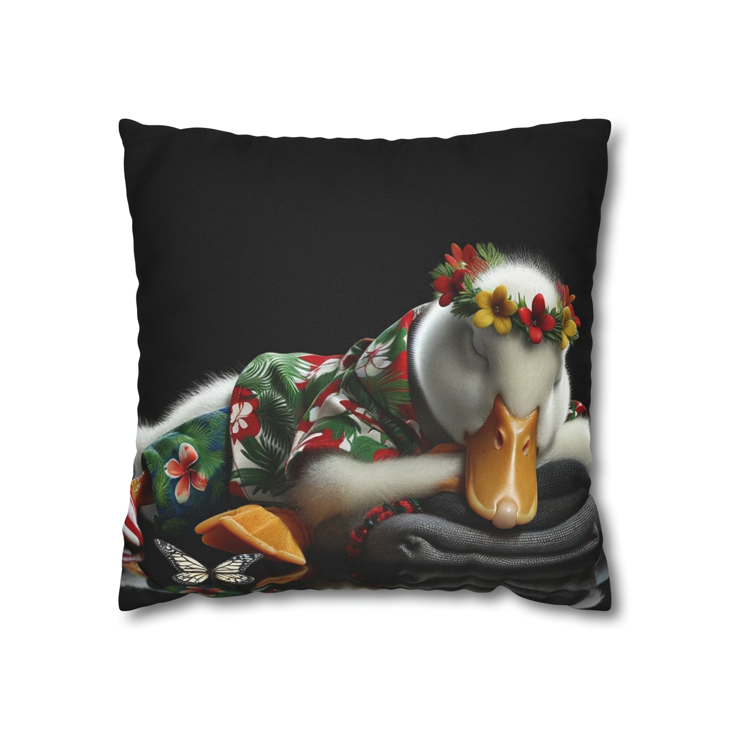 Spun Polyester Square Pillow Case by Duck Society®