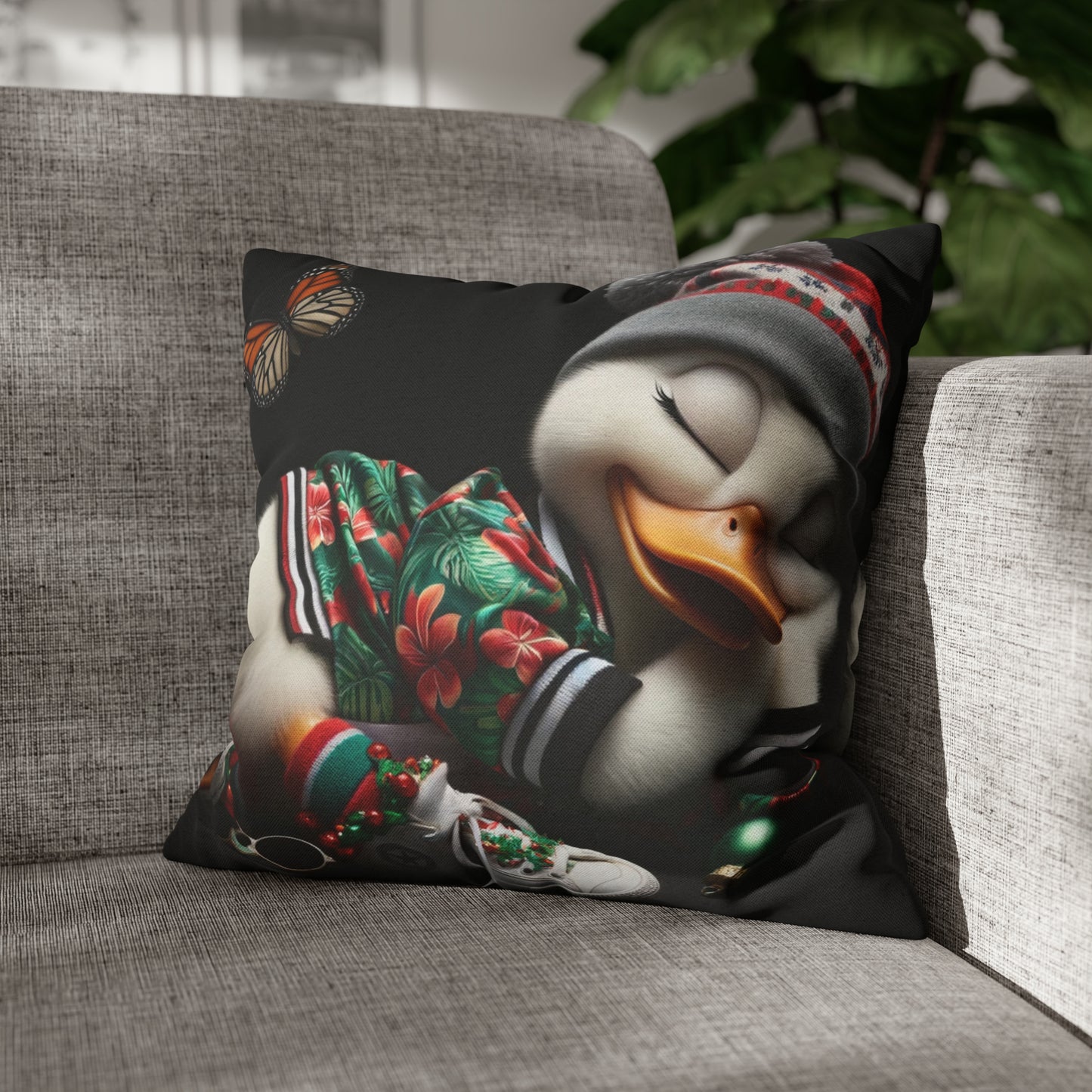 Spun Polyester Square Pillow Case by Duck Society®