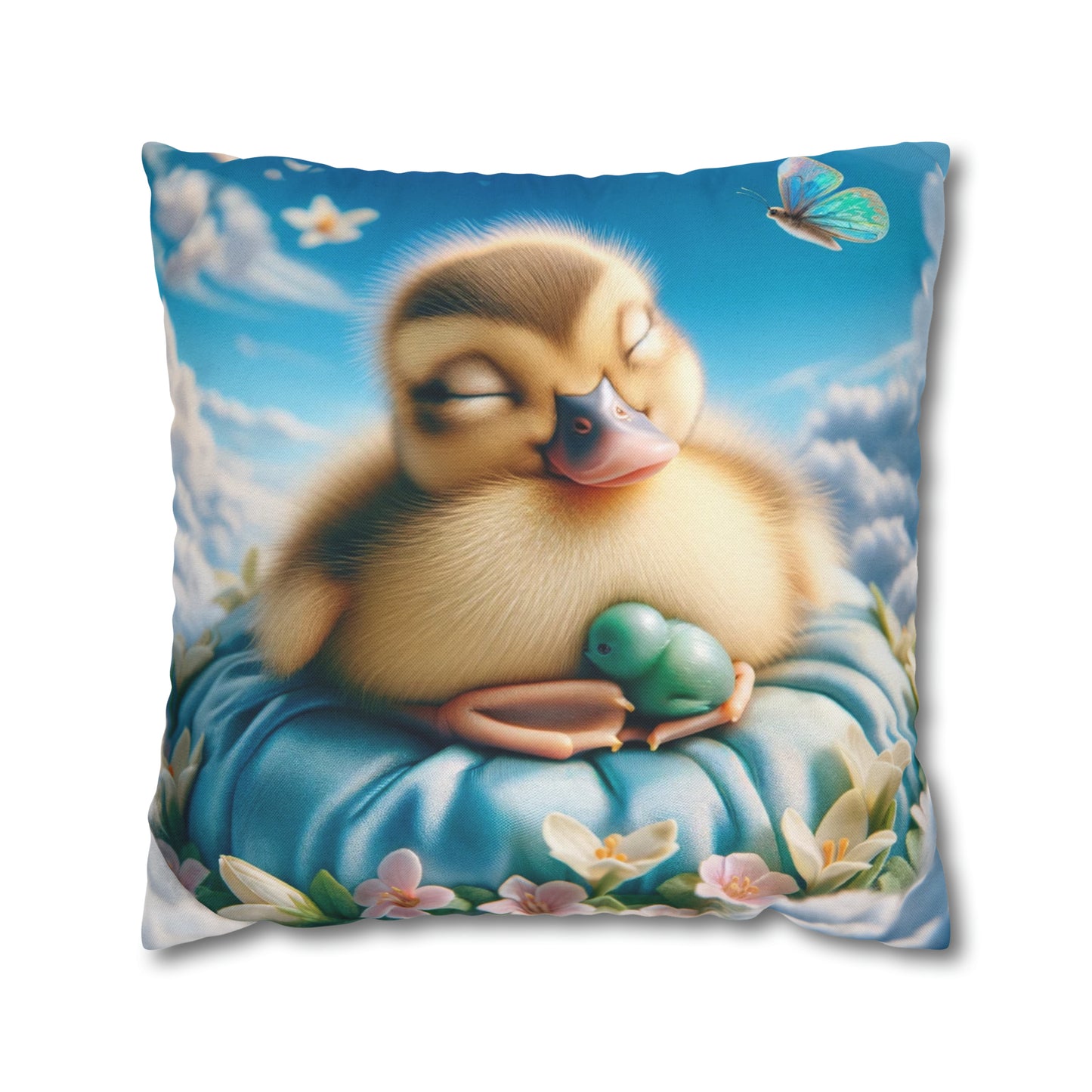 Spun Polyester Square Pillow Case by Duck Society®