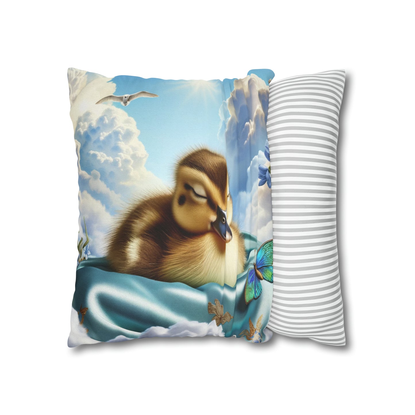 Spun Polyester Square Pillow Case by Duck Society®