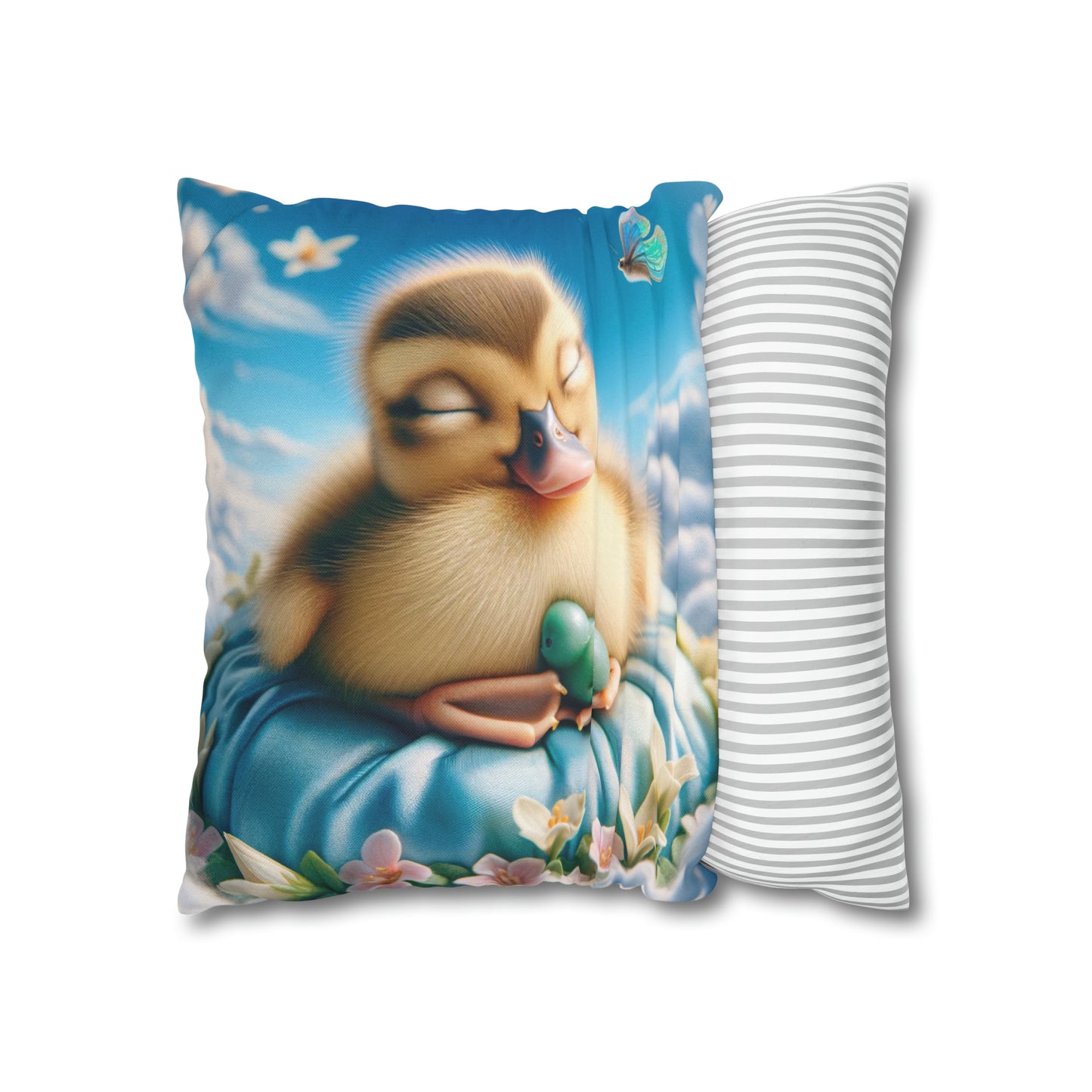 Spun Polyester Square Pillow Case by Duck Society®