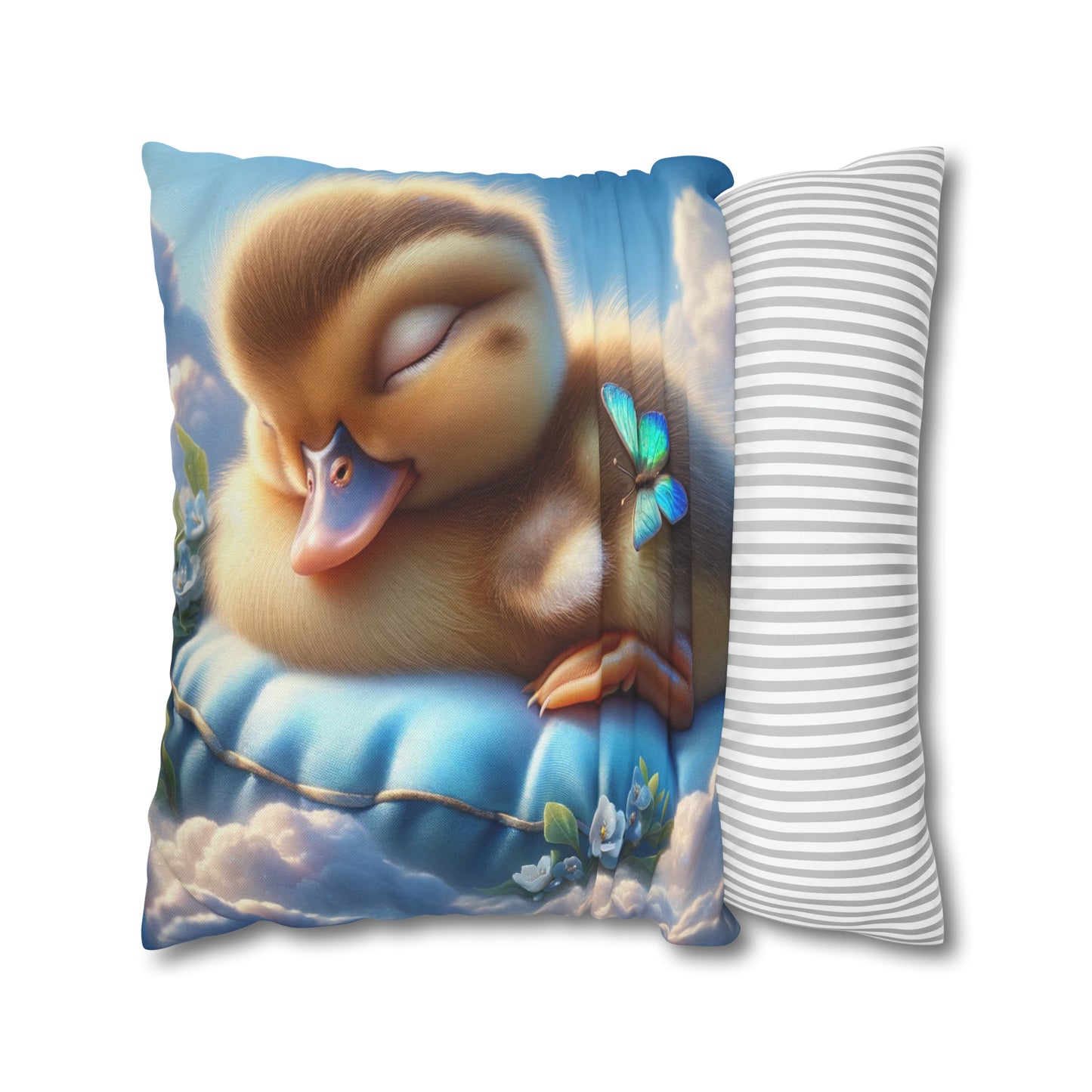 Spun Polyester Square Pillow Case by Duck Society®