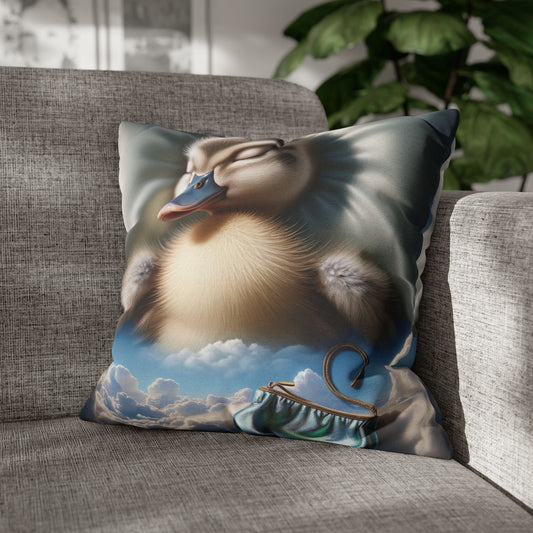 Spun Polyester Square Pillow Case by Duck Society®