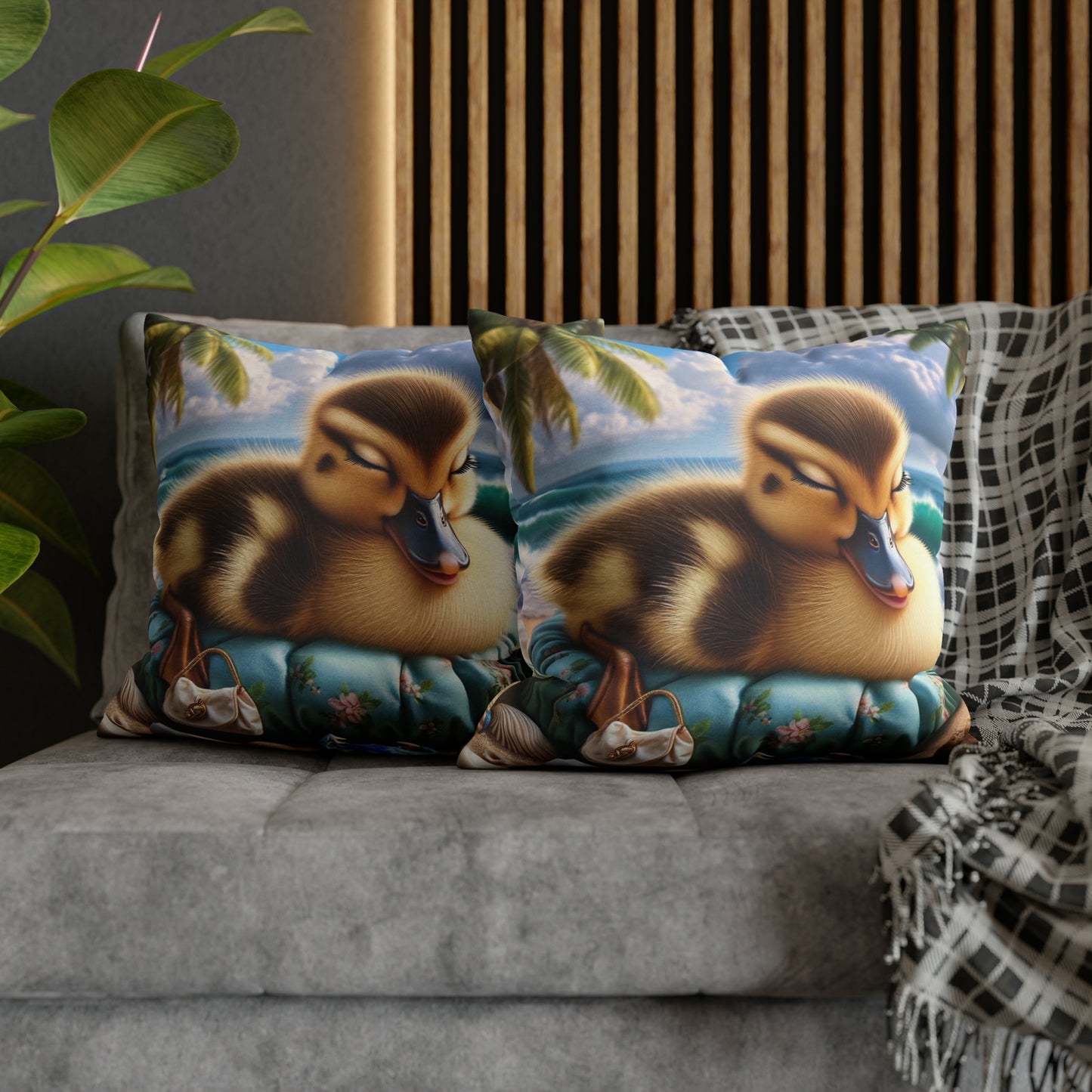 Duck Society® Square Pillow Case Spun Polyester