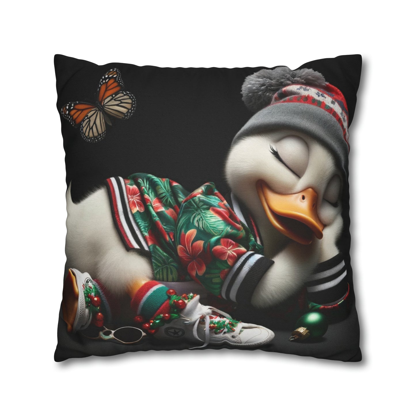 Spun Polyester Square Pillow Case by Duck Society®