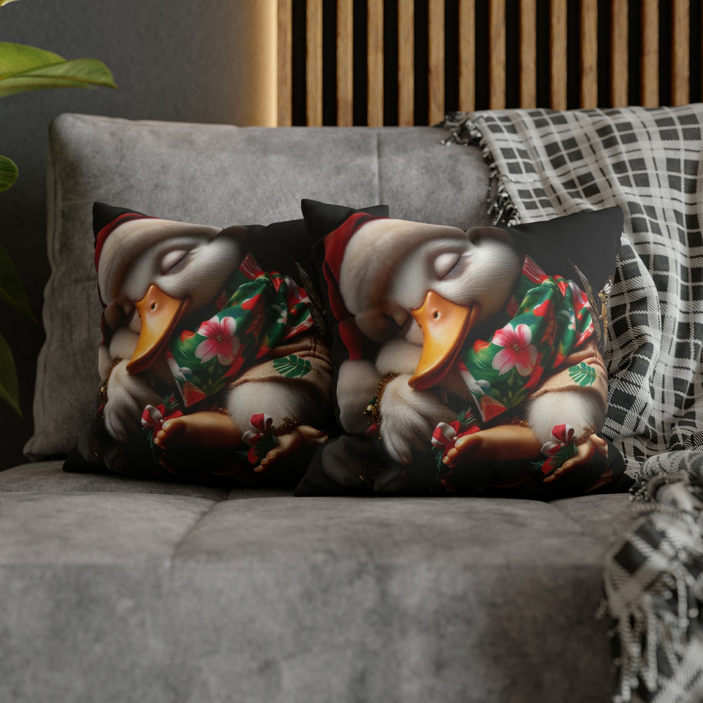 Duck Society® Spun Polyester Square Pillow Case