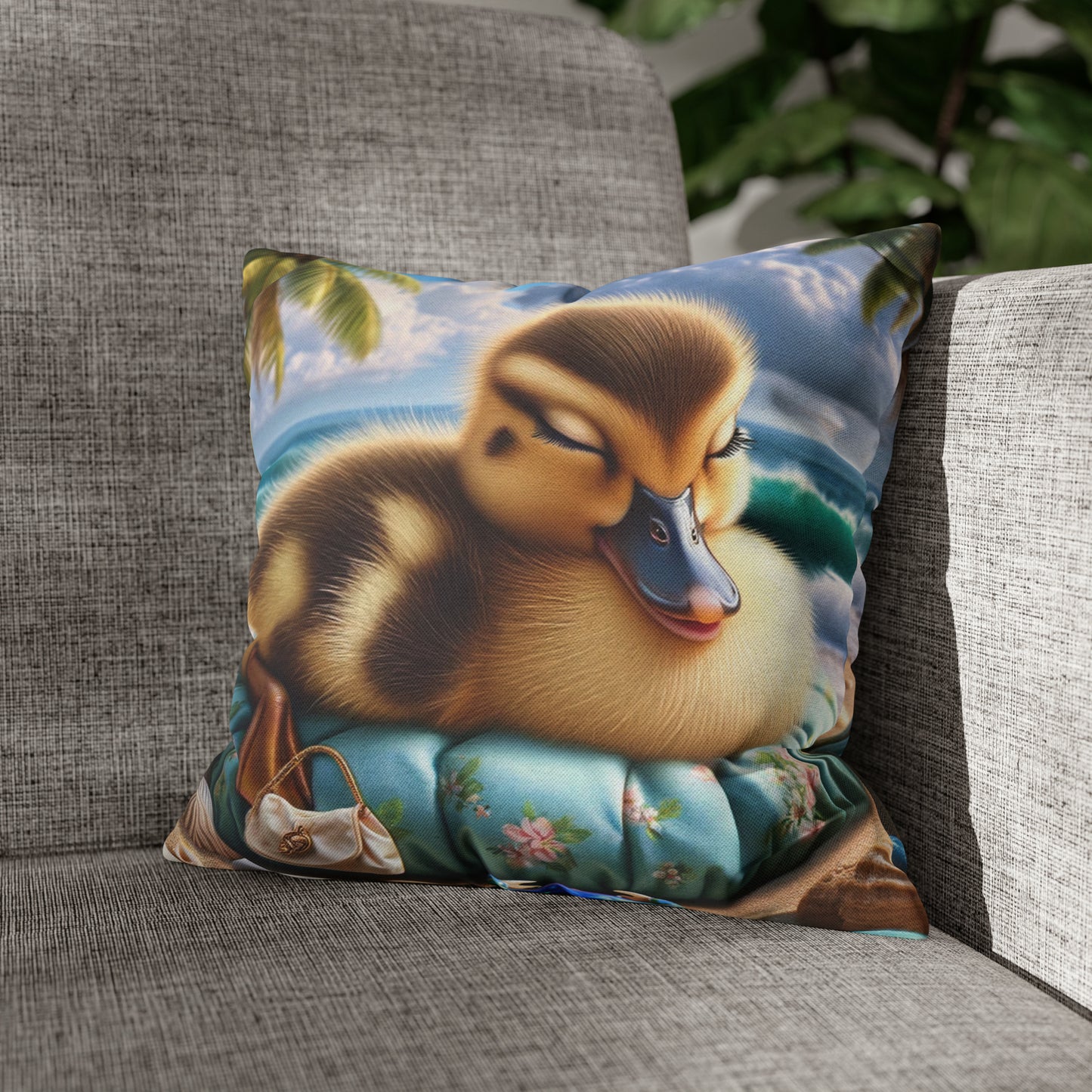 Duck Society® Square Pillow Case Spun Polyester