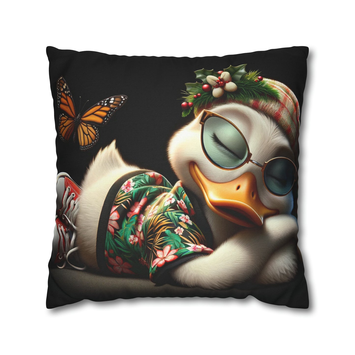 Spun Polyester Square Pillow Case by Duck Society®