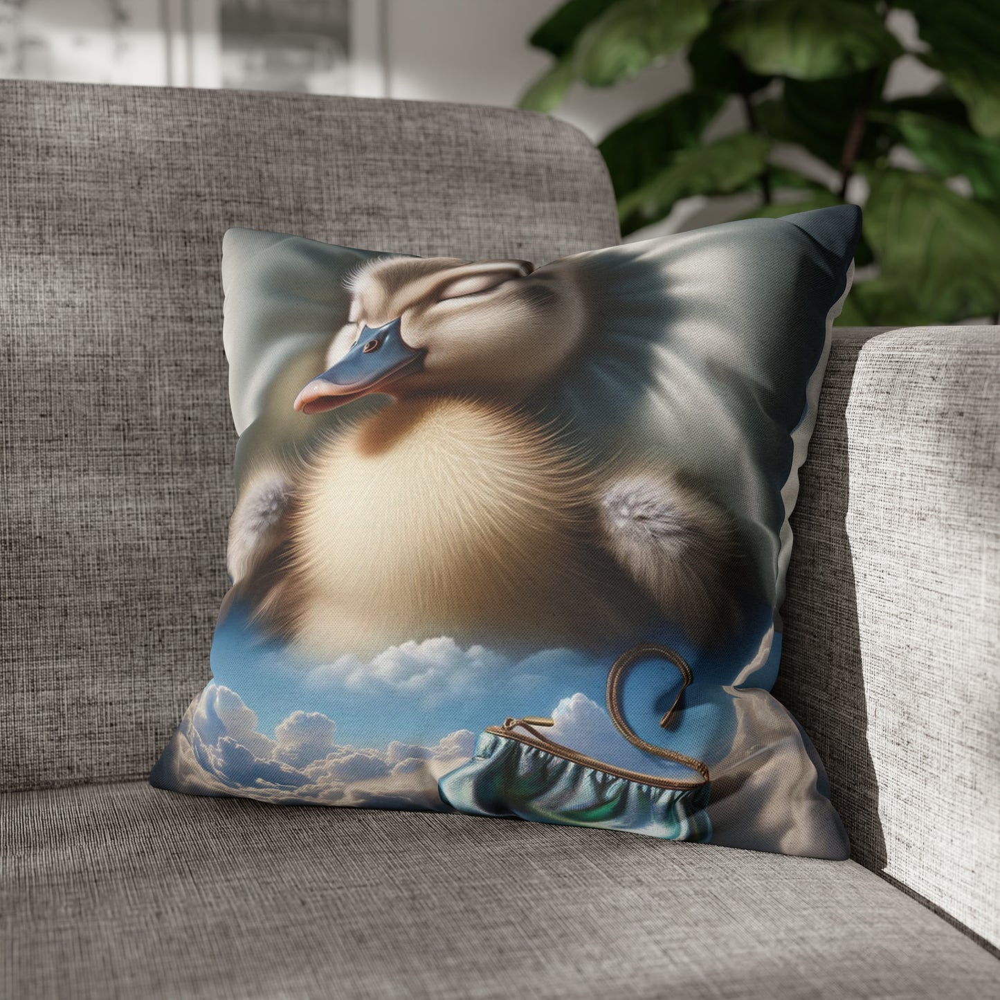 Spun Polyester Square Pillow Case by Duck Society®